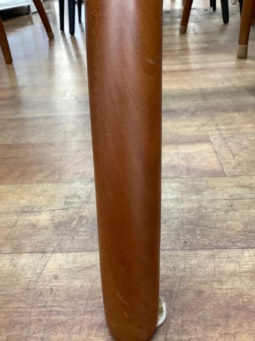 porada (ポラダ) ダイニング5点セット ブラウン×ホワイト 96 ラウンド ガラス天板 RETRO・ANXIE