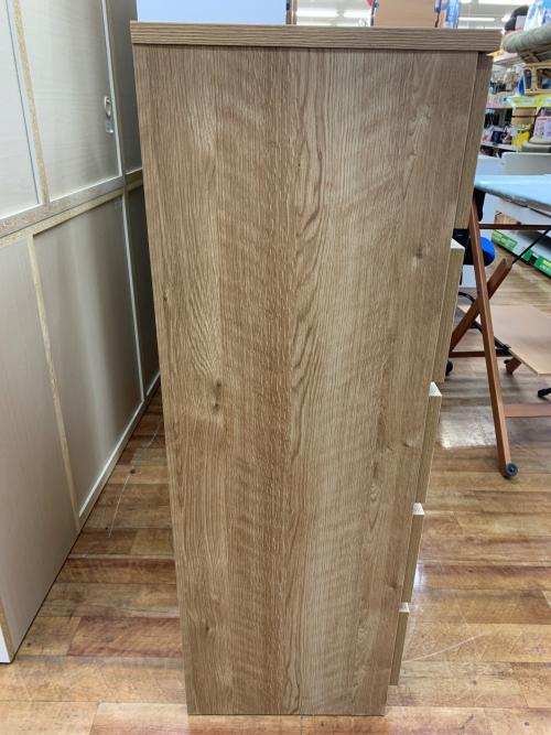 ハイチェスト ホワイト×ナチュラル 59 5段