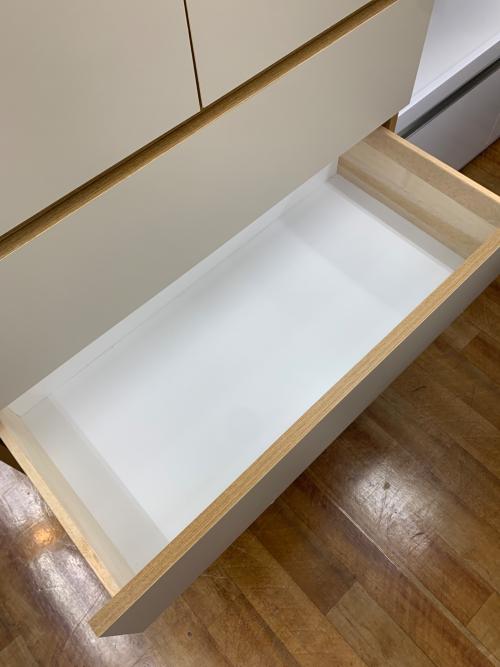 ハイチェスト ホワイト×ナチュラル 59 5段