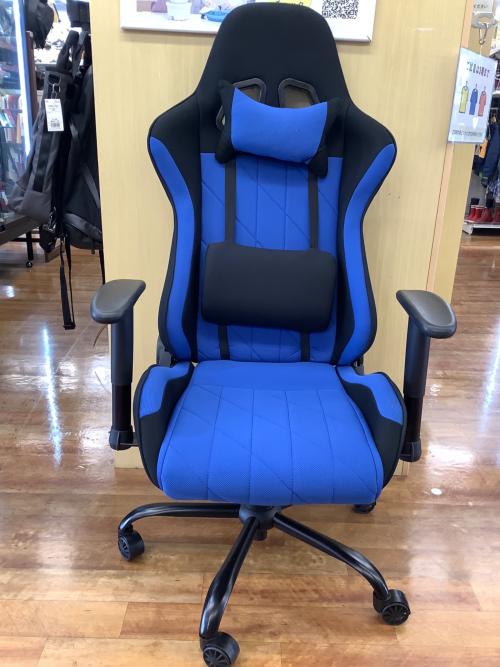 不二貿易 (フジボウエキ) ゲーミングチェア ブルー 1人掛け