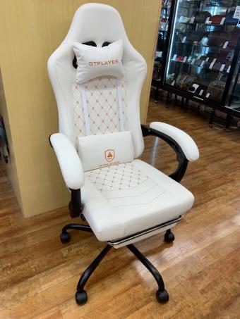GTPLAYER ゲーミングチェア ホワイト×オレンジ
