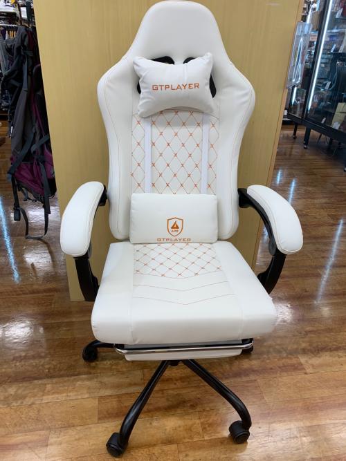 GTPLAYER ゲーミングチェア ホワイト×オレンジ