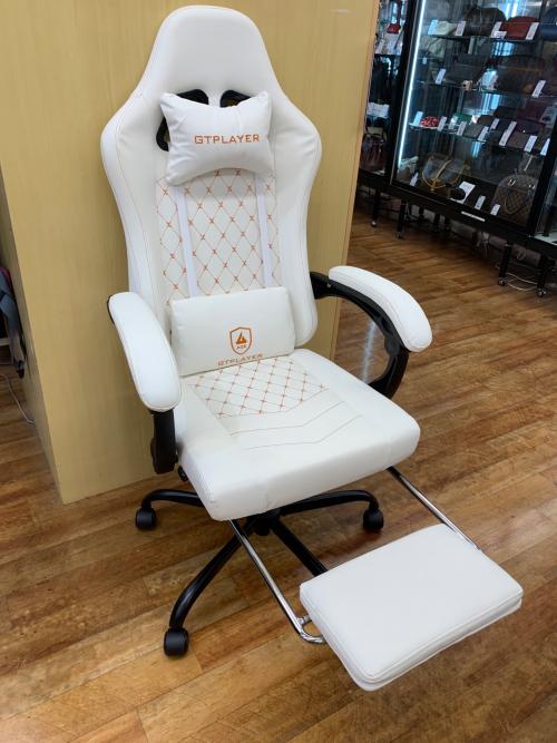 GTPLAYER ゲーミングチェア ホワイト×オレンジ