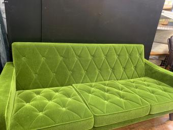 カリモク60 (カリモクロクマル) 3人掛けソファー モケットグリーン ロビーチェア