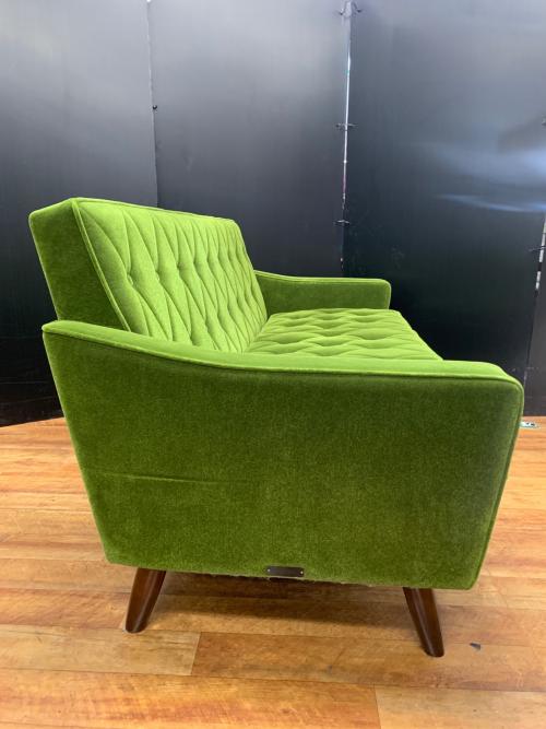 カリモク60 (カリモクロクマル) 3人掛けソファー モケットグリーン ロビーチェア