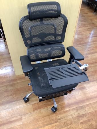 Ergohuman (エルゴヒューマン) オフィスチェア ブラック 別売タブレットスタンド付 1人掛け