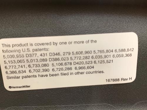 Herman Miller (ハーマンミラー) アーロンチェア AE113AWA ブラック ポスチャー