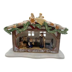 Villeroy&Boch (ビレロイアンドボッホ) キャンドルホルダー 陶器  クリスマスハウス