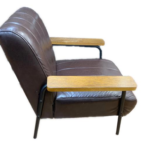 1人掛けソファー ブラウン ステイン2KD