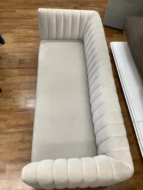 Francfranc (フランフラン) 3人掛けソファー 155 グレー シュエット