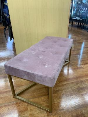 KARE (カレ) ベンチ 279 グレー クロスオーバーローズブラス