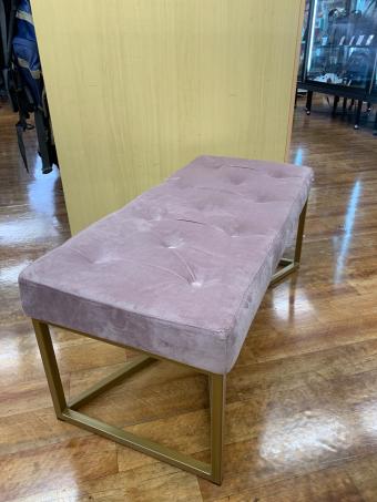 KARE (カレ) ベンチ 279 グレー クロスオーバーローズブラス
