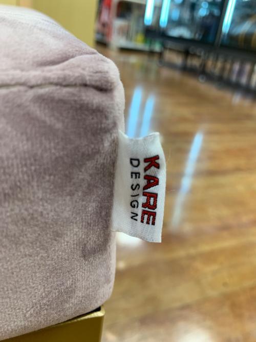 KARE (カレ) ベンチ 279 グレー クロスオーバーローズブラス