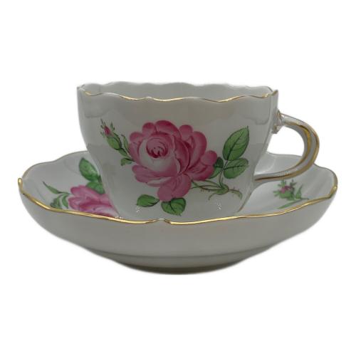 Meissen (マイセン) カップ&ソーサー 一つ花 ピンク ベーシックフラワー