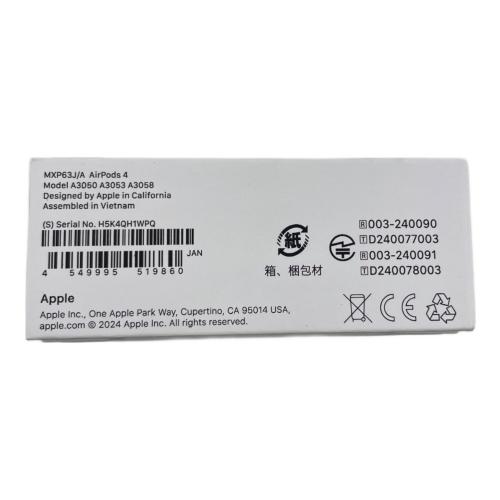 Apple (アップル) AirPods(第4世代) MXP63J/A