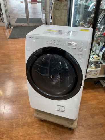 K☆067 シャープ 洗濯乾燥機　ES-TX8F　2022年 SHARP (シャープ) 洗濯機 8.0kg ES-TX8F-W 2022年製 程度B(軽度の使用