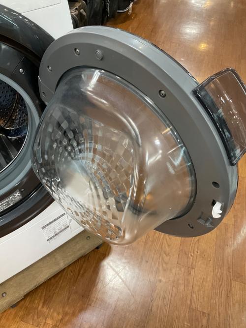 SHARP (シャープ) ドラム式電気洗濯乾燥機 ES-S7H-WR 2023年製 輸送用ボルト欠品