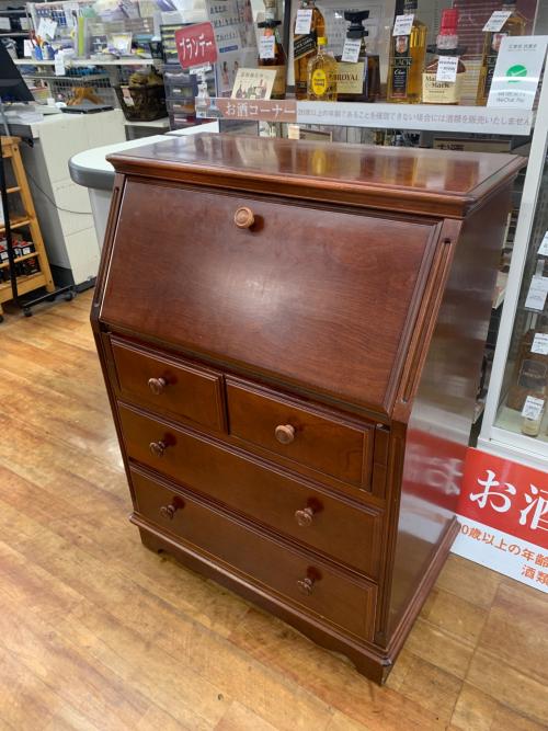 東海家具 (トウカイカグ) ライティングビューロー 51 幅:約80㎝ ブラウン