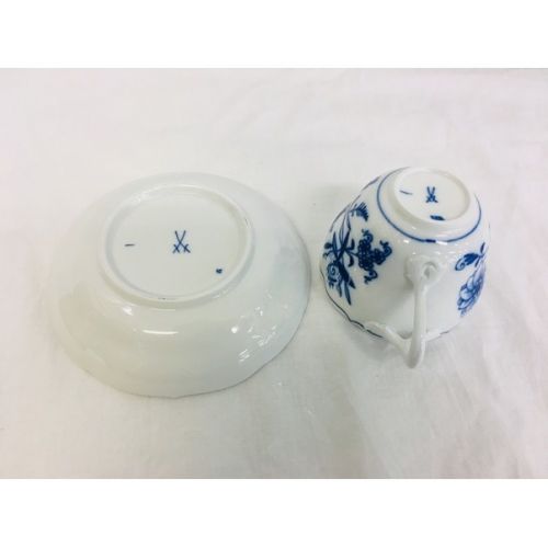 Meissen (マイセン) カップ&ソーサー ブルーオニオン 30.240円