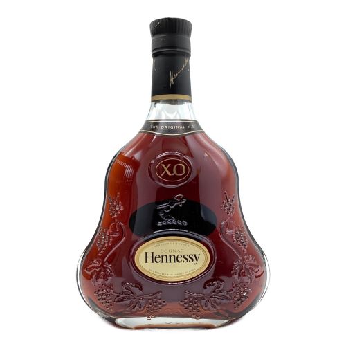 Hennessy ヘネシー X.O 黒キャップ 古酒 ブランデー クリアボトル