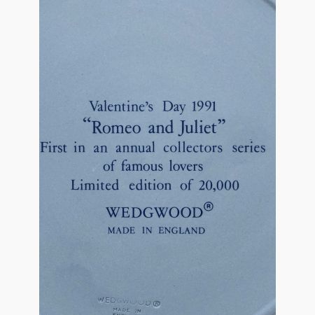 Wedgwood (ウェッジウッド) イヤープレート バレンタインデー 1991年 20000枚限定 ジャスパー