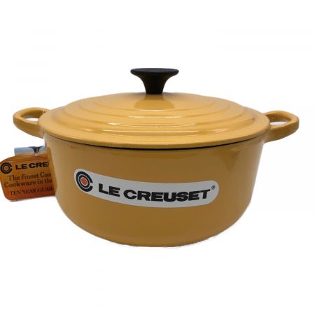LE CREUSET (ルクルーゼ) 両手鍋 オレンジ ココットロンド 20