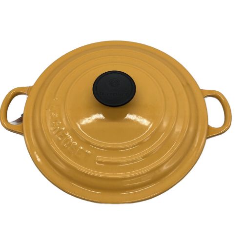 LE CREUSET (ルクルーゼ) 両手鍋 オレンジ ココットロンド 20