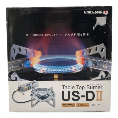 UNIFLAME (ユニフレーム) シングルガスバーナー PSLPGマーク有 US-DII 610107 2022年製 使用燃料【CB缶】