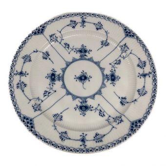 ROYAL COPENHAGEN (ロイヤル・コペンハーゲン) 大皿 33cm ブルーフルーテッド・ハーフレース