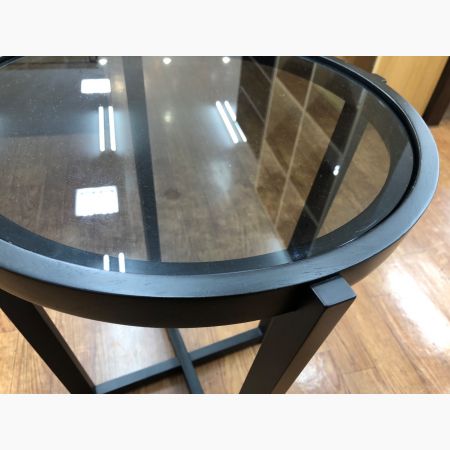 CASSINA IXC (カッシーナ イクスシー) サイドテーブル ブラック 215 ガラス天板