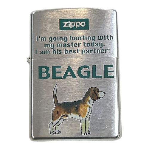 ZIPPO BEAGLE 1999年 発火石消耗の為現状販売