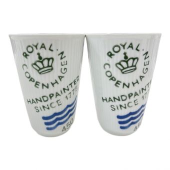 ROYAL COPENHAGEN (ロイヤル・コペンハーゲン) カップ フルーテッド・シグネチャー 2Pセット