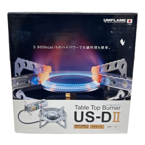 UNIFLAME (ユニフレーム) シングルガスバーナー PSLPGマーク有 US-DII 610107 2022年製 使用燃料【CB缶】