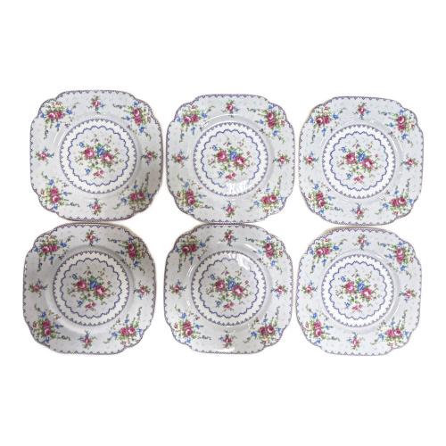 ROYAL ALBERT (ロイヤルアルバート) プチポワン プレート 6Pセット