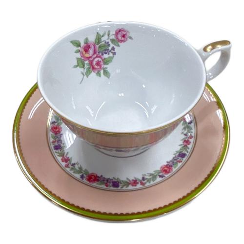 NARUMI (ナルミ) カップ&ソーサー ピンク ブルー ギノスフラワー 2P