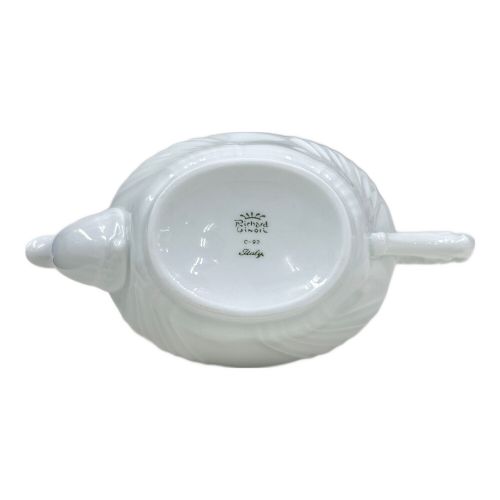 RICHARD GINORI (リチャードジノリ) ティーポット ベッキオ・ホワイト 本体のみ