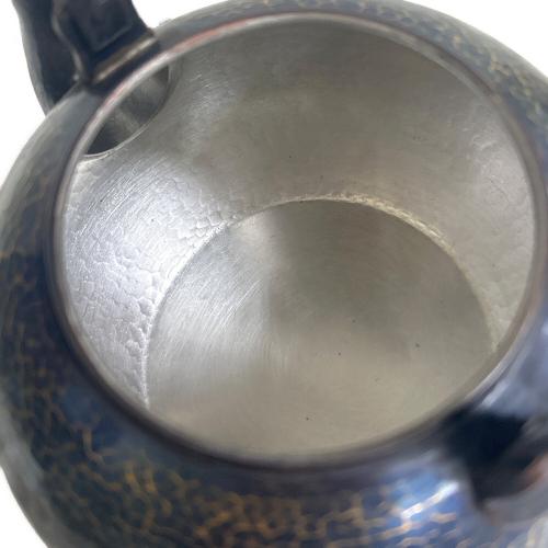 北越堂(ホクエツドウ) 鎚起銅器茶器揃 湯沸し・茶筒・建水・茶托5P・茶