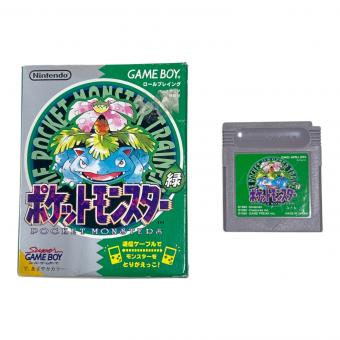 ゲームボーイ用ソフト Nintendo(ニンテンドウ) ポケットモンスター緑 箱ダメージ有 箱･取説付 ※保証無