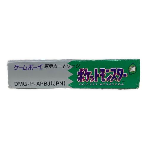 ゲームボーイ用ソフト Nintendo(ニンテンドウ) ポケットモンスター緑 箱ダメージ有 箱･取説付 ※保証無
