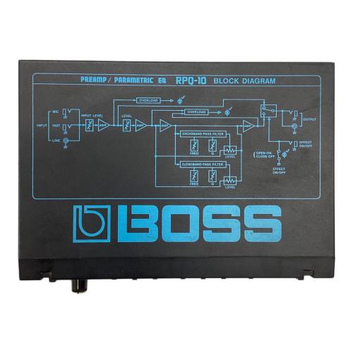 BOSS (ボス) イコライザー PREAMP/PARAMETRIC EQ 本体のみ RPQ-10 動作確認済み 日本製 ハーフラック