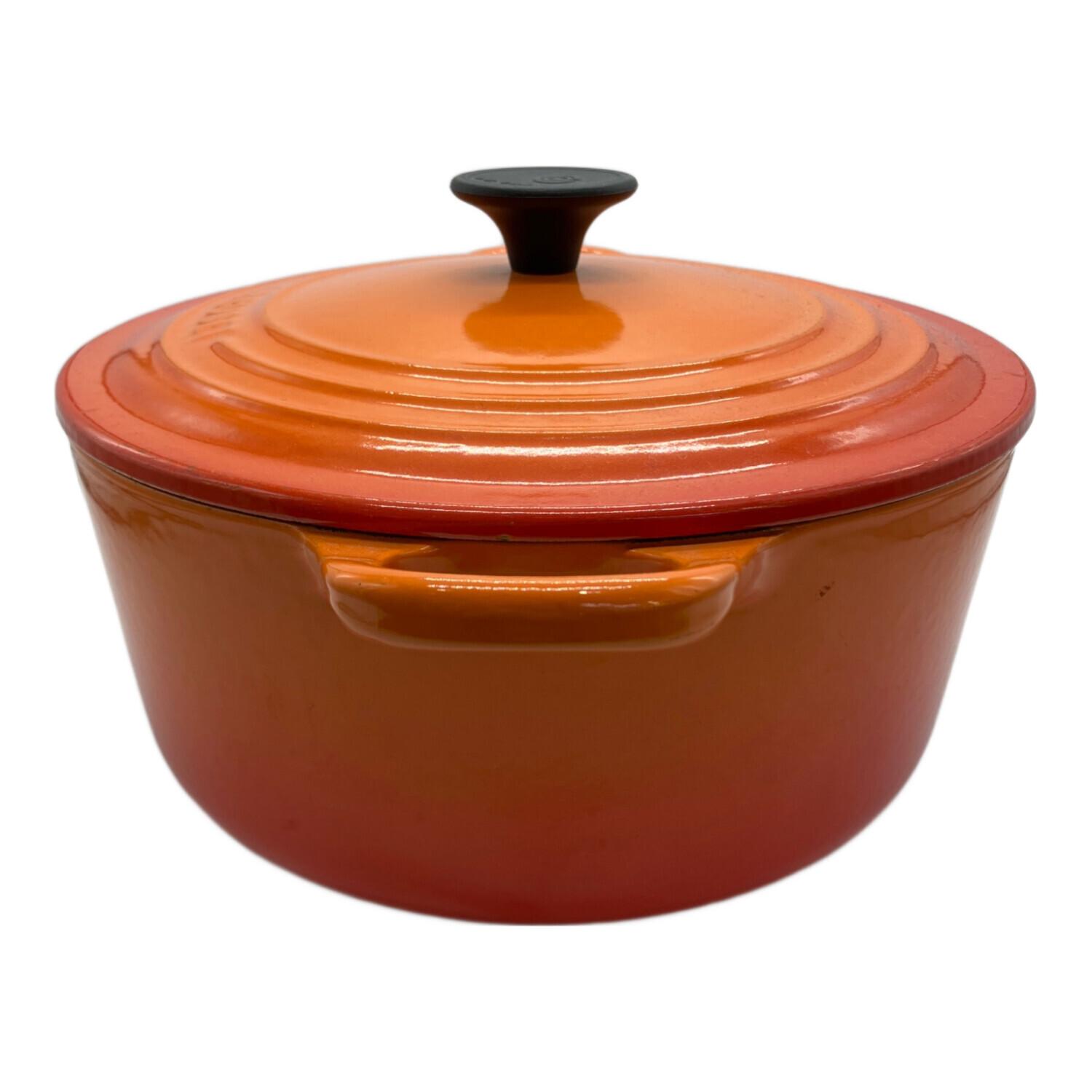 LE CREUSET (ルクルーゼ) ココットロンド 22cm オレンジ｜トレファクONLINE