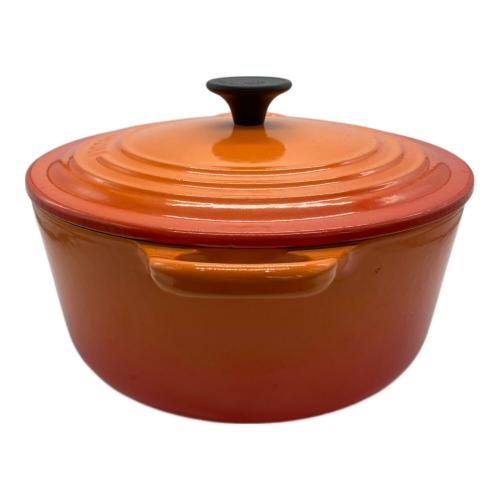 LE CREUSET (ルクルーゼ) ココットロンド 22cm オレンジ