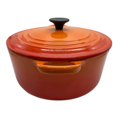 LE CREUSET (ルクルーゼ) ココットロンド 22cm オレンジ｜トレファクONLINE
