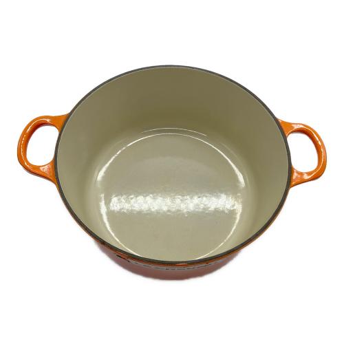 LE CREUSET (ルクルーゼ) ココットロンド 22cm オレンジ｜トレファクONLINE