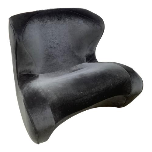 骨盤サポートチェア ブラック ベロア