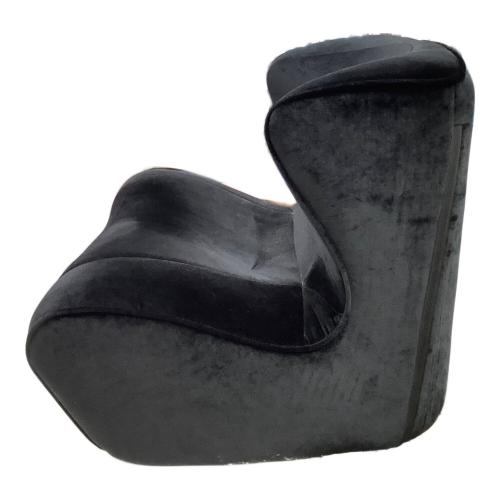 骨盤サポートチェア ブラック ベロア