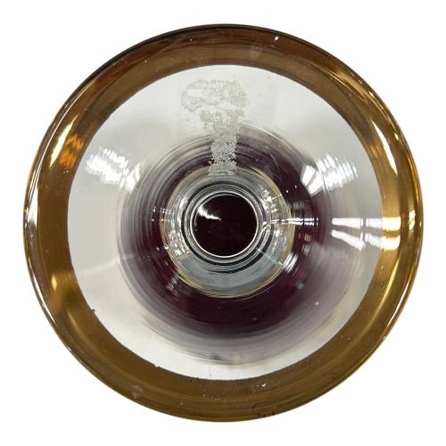 Bohemia (ボヘミア) ベネチアングラス レッド×ゴールドカラー(色) 5Pセット ハガレ有