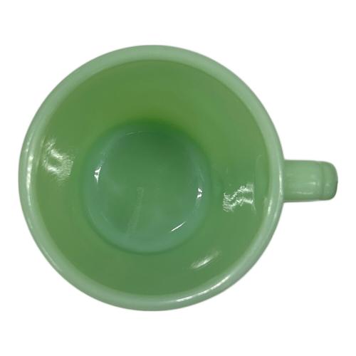 Fire King (ファイヤーキング) マグカップ グリーン ジェダイ Dハンドル 1956年～1960年代初頭