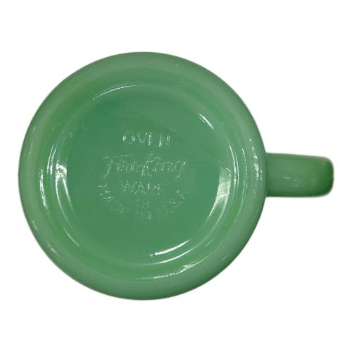 Fire King (ファイヤーキング) マグカップ グリーン ジェダイ Dハンドル 1956年～1960年代初頭