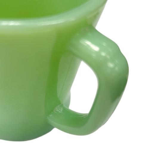 Fire King (ファイヤーキング) マグカップ グリーン ジェダイ Dハンドル 1956年～1960年代初頭